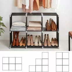 Loftscape Regal Waledas - Schwarz / Grau -Büromöbel Verkäufe 1000353420 220601 032 DETAILS P000000001000353420