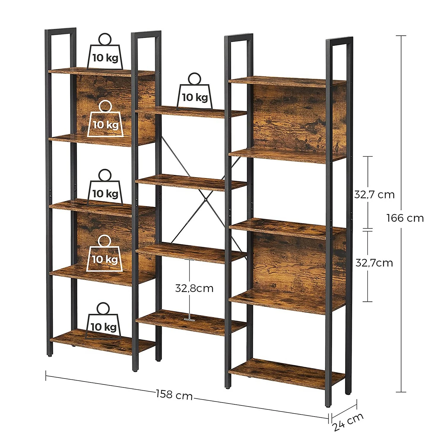 Red Living Regal Leesville IV - Braun / Schwarz 11 Red Living Regal Leesville IV - Braun / Schwarz – Bild 9