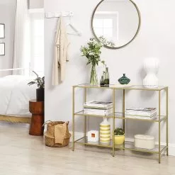 Red Living Regal Poygan III - Glas / Metall - Gold -Büromöbel Verkäufe 1000353446 220601 022 MOOD DETAILS P000000001000353446 mood