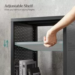 Red Living Regal Mocksville - Braun / Schwarz -Büromöbel Verkäufe 1000353473 220601 032 DETAILS P000000001000353473