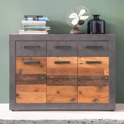 Trendteam Kommode Indy II - Altholz Dekor / Anthrazit -Büromöbel Verkäufe 1000353496 220520 021 MOOD DETAILS P000000001000353496 mood