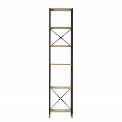 Red Living Regal Ruoms I - Akazie Dekor / Schwarz -Büromöbel Verkäufe 1000355289 220603 030 DETAILS P000000001000355289