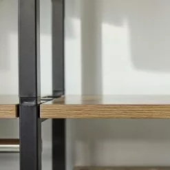 Red Living Regal Ruoms IV - Akazie Dekor / Schwarz -Büromöbel Verkäufe 1000355292 220603 031 DETAILS P000000001000355292