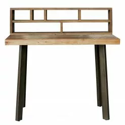 Ars manufacti Schreibtisch-Kombination Tamati - Pinie massiv / Edelstahl - Pinie / Schwarz -Büromöbel Verkäufe 1000355460 220614 035 DETAILS P000000001000355460