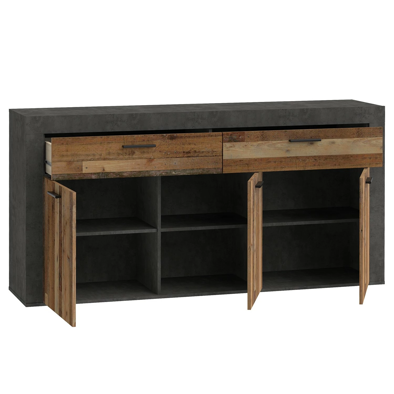 Red Living Sideboard Westcliffe - Altholz Dekor / Beton Dekor 7 Red Living Sideboard Westcliffe - Altholz Dekor / Beton Dekor – Bild 5