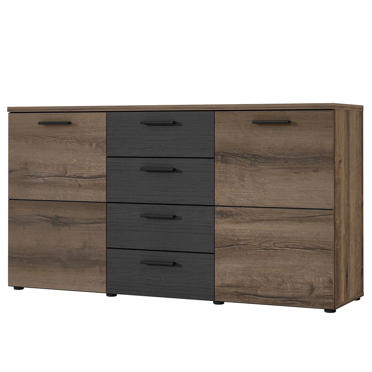 Loftscape Sideboard Uvero - Eiche Schwarz Dekor / Eiche Havanna Dekor 3 Loftscape Sideboard Uvero - Eiche Schwarz Dekor / Eiche Havanna Dekor