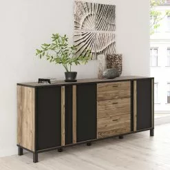 Red Living Sideboard Vallegrande II - Alpenkiefer Dekor / Schwarz 10 Red Living Sideboard Vallegrande II - Alpenkiefer Dekor / Schwarz -Büromöbel Verkäufe 1000356708 220603 020 MOOD DETAILS P000000001000356708 mood