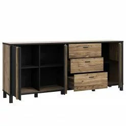 Red Living Sideboard Vallegrande II - Alpenkiefer Dekor / Schwarz 13 Red Living Sideboard Vallegrande II - Alpenkiefer Dekor / Schwarz -Büromöbel Verkäufe 1000356708 220603 032 DETAILS P000000001000356708