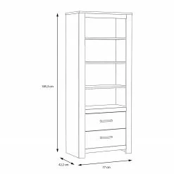 Loftscape Regal Verolme - Eiche Dekor -Büromöbel Verkäufe 1000356719 220603 500 SKETCH DETAILS P000000001000356719 sketch