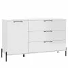 Loftscape Sideboard Ozora I - Hochglanz Weiß / Matt Weiß