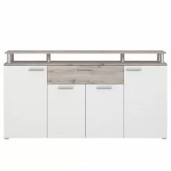 Loftscape Sideboard Union City - Matt Weiß / Sandeiche Dekor -Büromöbel Verkäufe 1000356730 220603 030 DETAILS P000000001000356730