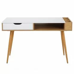 Loftscape Schreibtisch Sublime - Weiß / Eiche Dekor -Büromöbel Verkäufe 1000356848 220615 030 DETAILS P000000001000356848