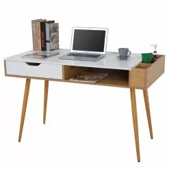 Loftscape Schreibtisch Sublime - Weiß / Eiche Dekor -Büromöbel Verkäufe 1000356848 220615 040 DETAILS P000000001000356848