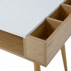 Loftscape Schreibtisch Sublime - Weiß / Eiche Dekor -Büromöbel Verkäufe 1000356848 220615 050 DETAILS P000000001000356848