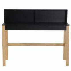 Loftscape Schreibtisch Pelotas - Pinie teilmassiv - Schwarz / Pinie -Büromöbel Verkäufe 1000356849 220615 030 DETAILS P000000001000356849