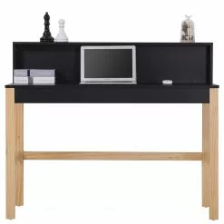 Loftscape Schreibtisch Pelotas - Pinie teilmassiv - Schwarz / Pinie -Büromöbel Verkäufe 1000356849 220615 035 DETAILS P000000001000356849