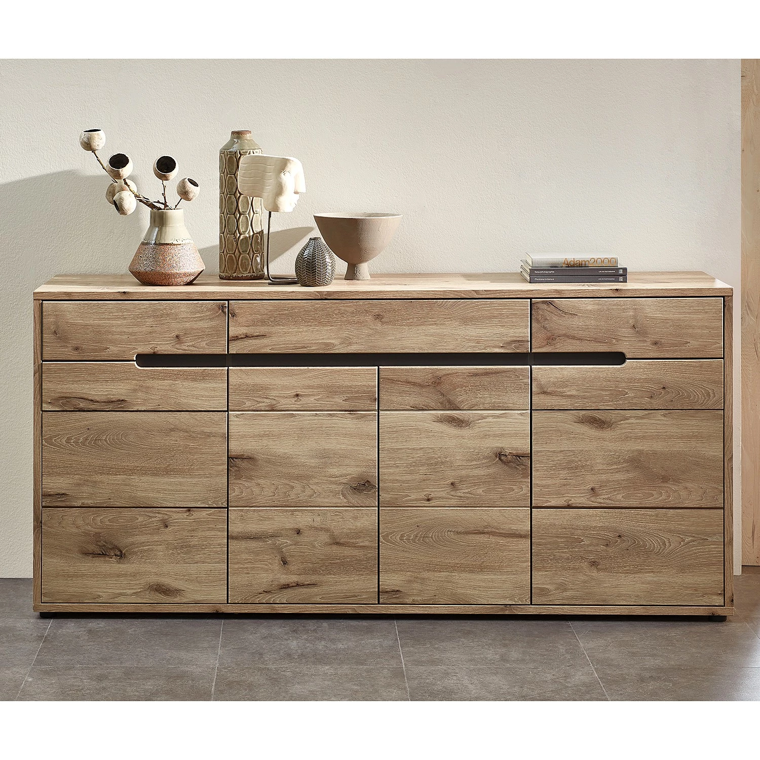 Loftscape Sideboard Tallard - Balkeneiche Dekor / Graphit 4 Loftscape Sideboard Tallard - Balkeneiche Dekor / Graphit – Bild 2