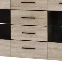 Loftscape Sideboard Taradale - Inkl. Beleuchtung - Eiche Sonoma Dekor -Büromöbel Verkäufe 1000357994 220616 041 DETAILS P000000001000357994