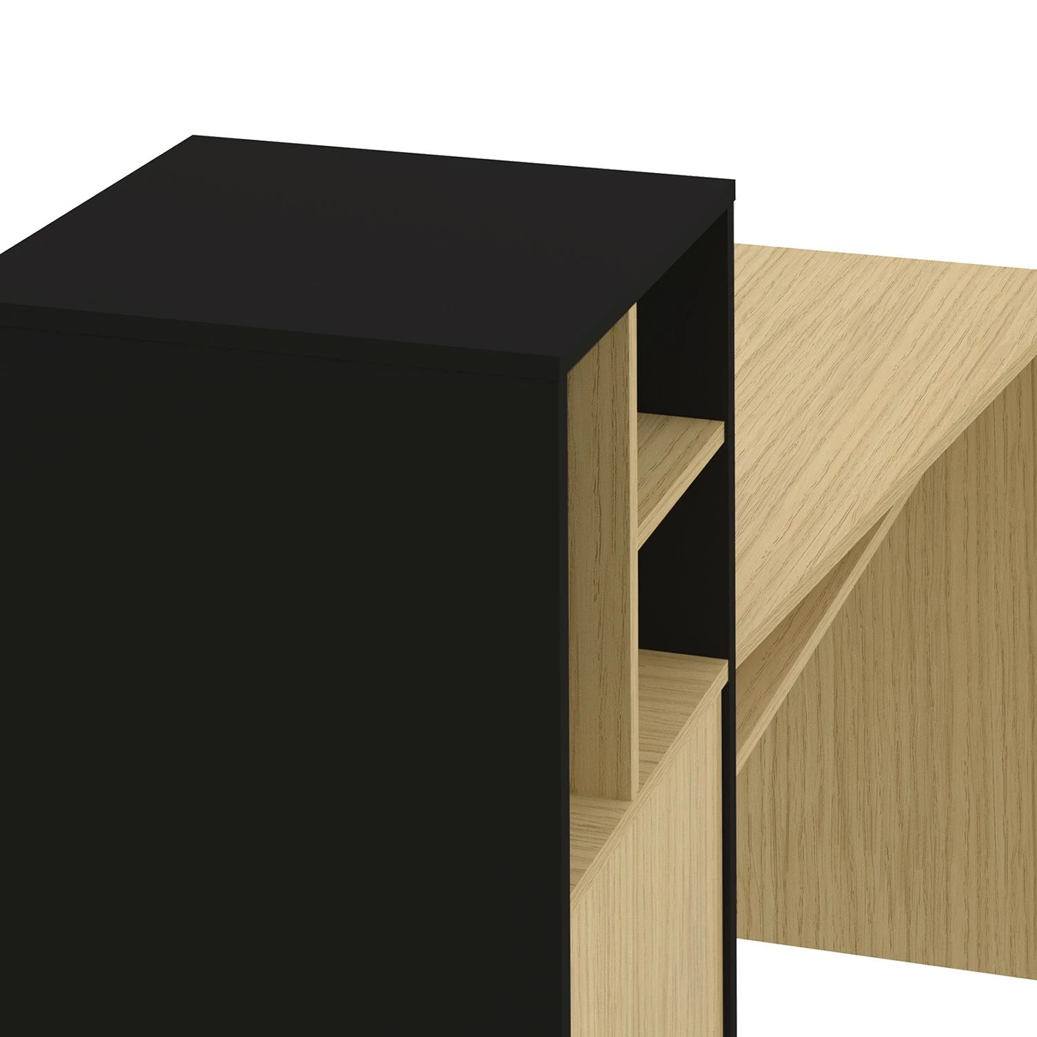 Temahome Schreibtisch-Kombination Mitch - Eiche Dekor / Schwarz 10 Temahome Schreibtisch-Kombination Mitch - Eiche Dekor / Schwarz – Bild 8