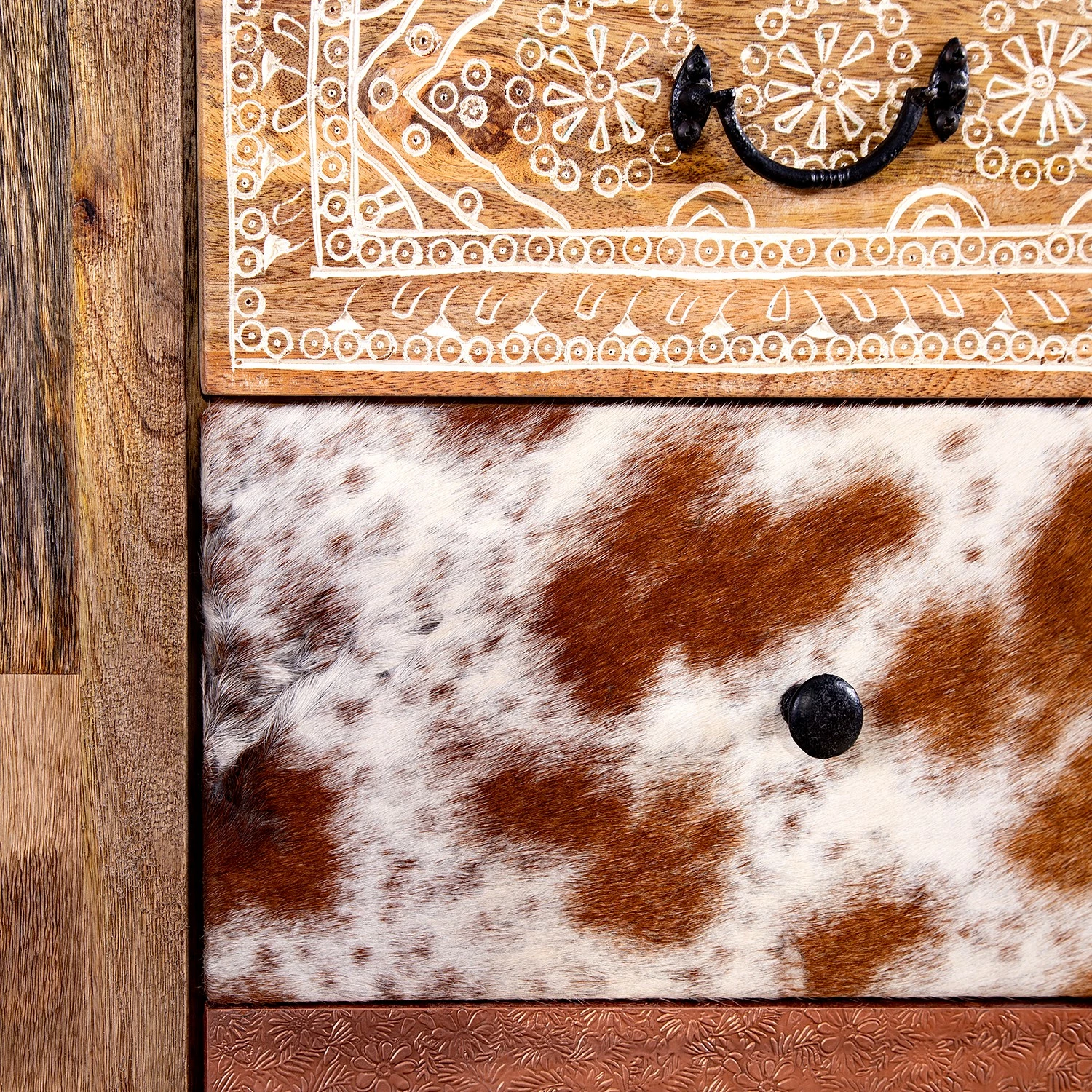 Red Living Sideboard Vallentuna - Mango massiv / Metall - Mango / Schwarz 11 Red Living Sideboard Vallentuna - Mango massiv / Metall - Mango / Schwarz – Bild 9