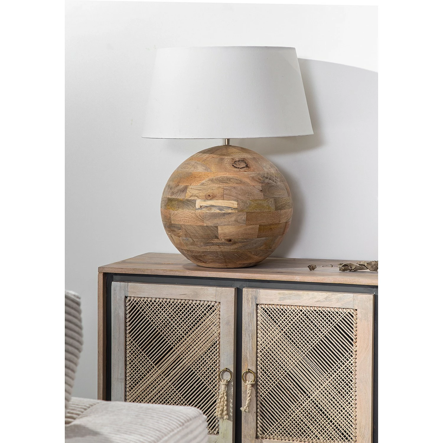 Ridgevalley Sideboard Lumby II - Mango massiv - Mango Hell / Grau 6 Ridgevalley Sideboard Lumby II - Mango massiv - Mango Hell / Grau – Bild 4