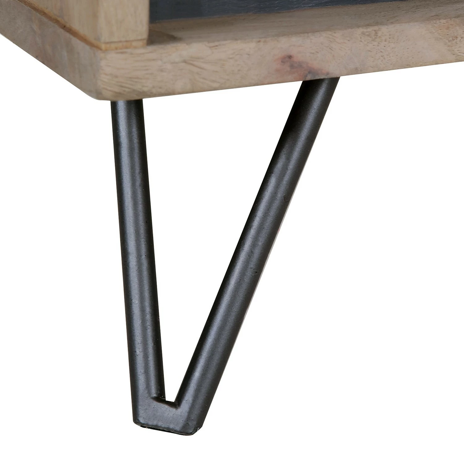 Ridgevalley Sideboard Lumby II - Mango massiv - Mango Hell / Grau 10 Ridgevalley Sideboard Lumby II - Mango massiv - Mango Hell / Grau – Bild 8