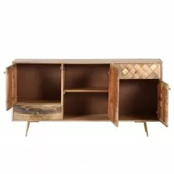 Naturoo Sideboard Yearby - Mango massiv - Mango / Gold -Büromöbel Verkäufe 1000359926 220621 030 DETAILS P000000001000359926