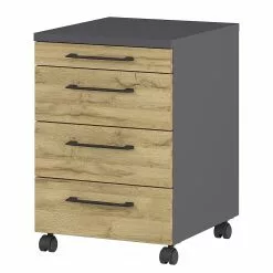 Germania Büroset GW-Profi 2.0 (2-teilig) - Höhenverstellbar - Eiche Grandson Dekor -Büromöbel Verkäufe 1000360351 220622 033 DETAILS P000000001000360351