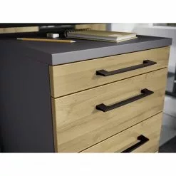 Germania Büroset GW-Profi 2.0 (2-teilig) - Höhenverstellbar - Eiche Grandson Dekor -Büromöbel Verkäufe 1000360351 220622 035 DETAILS P000000001000360351