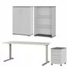 Germania Büroset GW-Profi 2.0 I (4-teilig) - Höhenverstellbar - Hellgrau -Büromöbel Verkäufe 1000360356 220622 010 IMAGE P000000001000360356