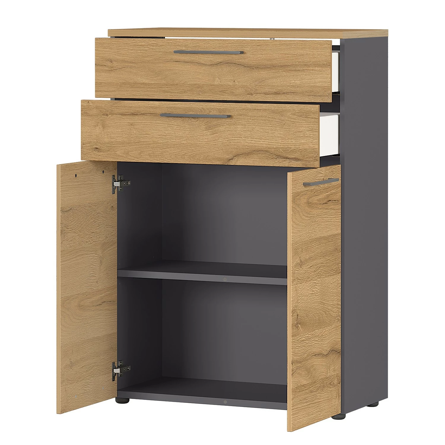 Germania Büroset GW-Agenda V (5-teilig) - Höhenverstellbar - Eiche Grandson Dekor / Graphit 5 Germania Büroset GW-Agenda V (5-teilig) - Höhenverstellbar - Eiche Grandson Dekor / Graphit – Bild 3