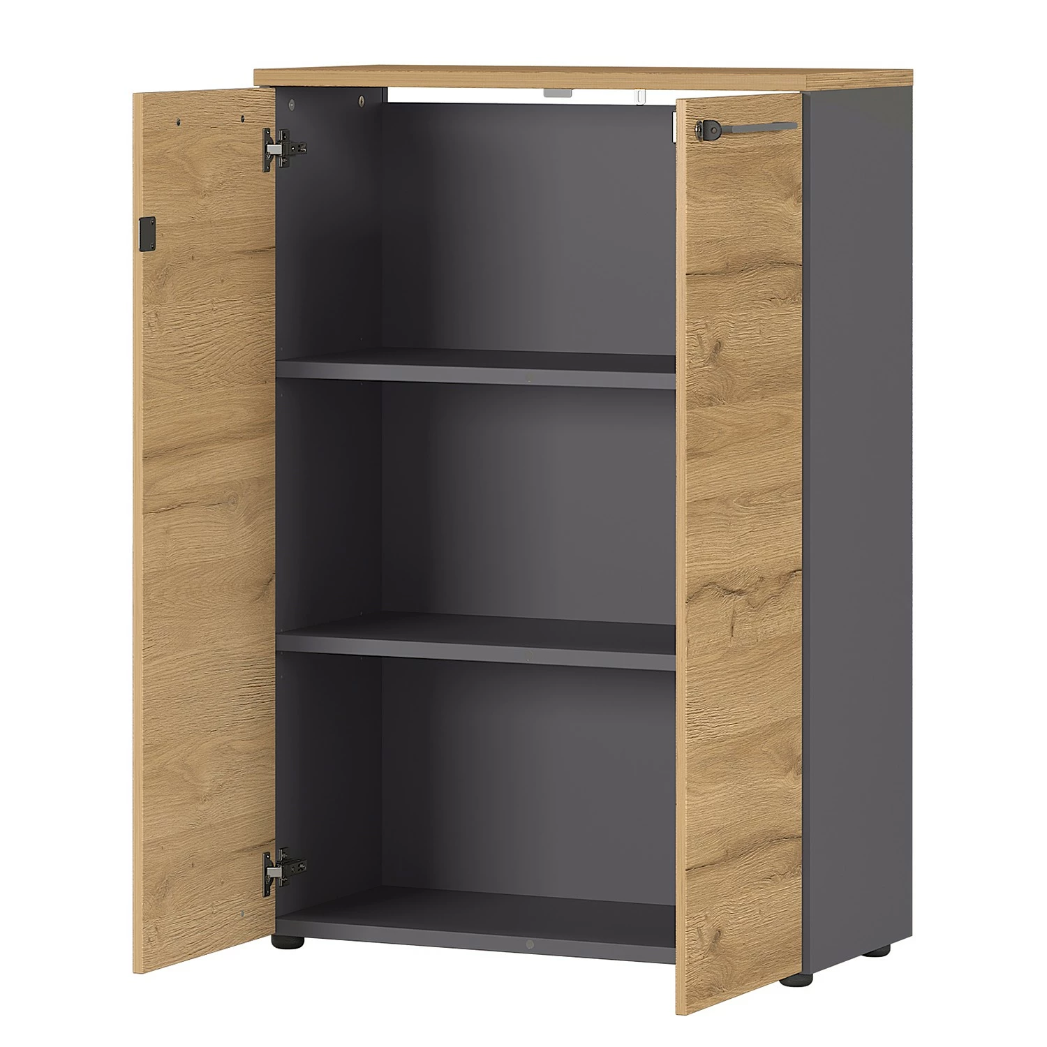 Germania Büroset GW-Agenda V (5-teilig) - Höhenverstellbar - Eiche Grandson Dekor / Graphit 8 Germania Büroset GW-Agenda V (5-teilig) - Höhenverstellbar - Eiche Grandson Dekor / Graphit – Bild 6