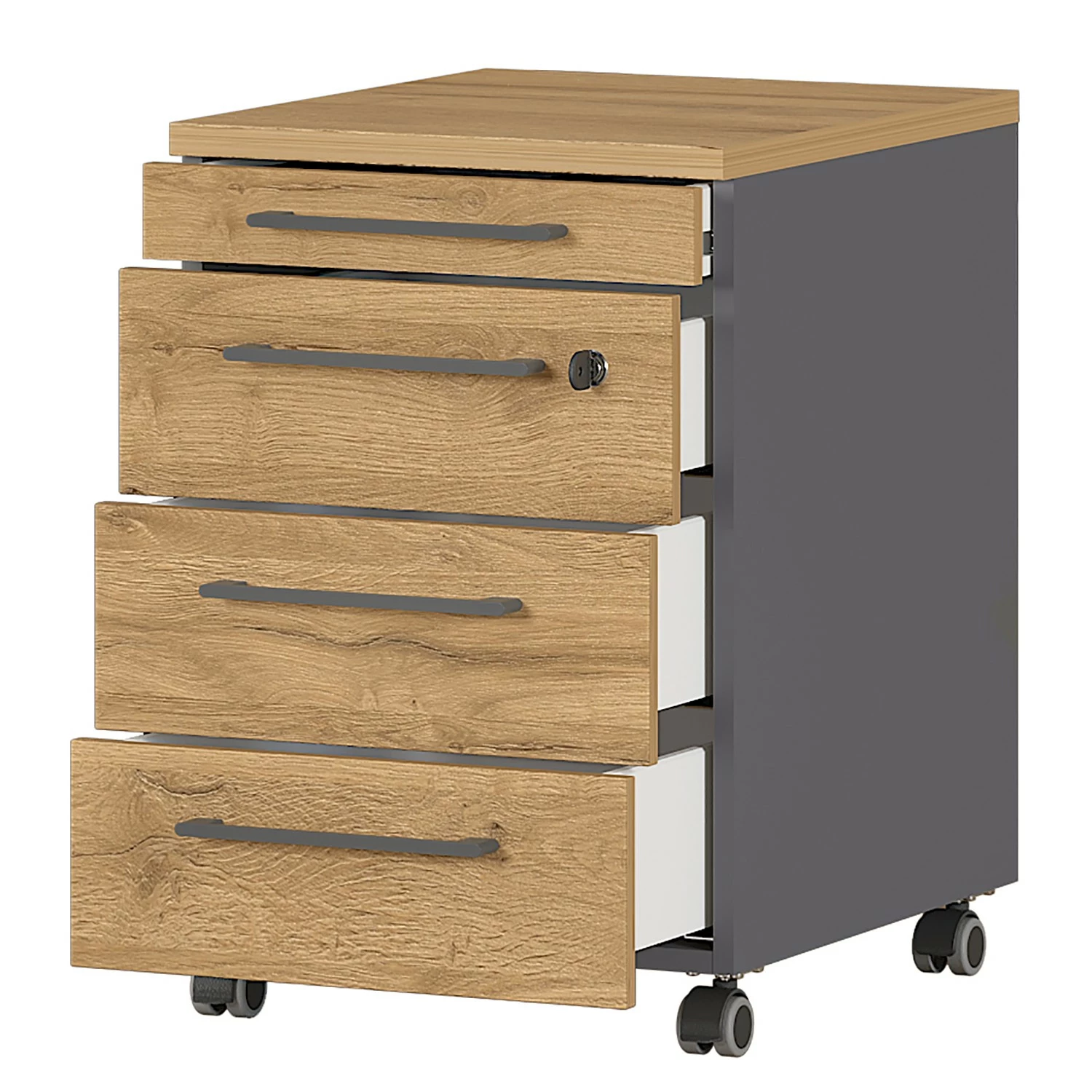 Germania Büroset GW-Agenda V (5-teilig) - Höhenverstellbar - Eiche Grandson Dekor / Graphit 11 Germania Büroset GW-Agenda V (5-teilig) - Höhenverstellbar - Eiche Grandson Dekor / Graphit – Bild 9