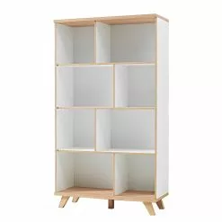 Germania Büroset Neston (5-teilig) - Weiß / Eiche Sanremo Dekor -Büromöbel Verkäufe 1000360379 220622 030 DETAILS P000000001000360379