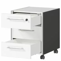 Germania Rollcontainer GW-Pasadena - Weiß / Graphit -Büromöbel Verkäufe 1000361819 220722 031 DETAILS P000000001000361819