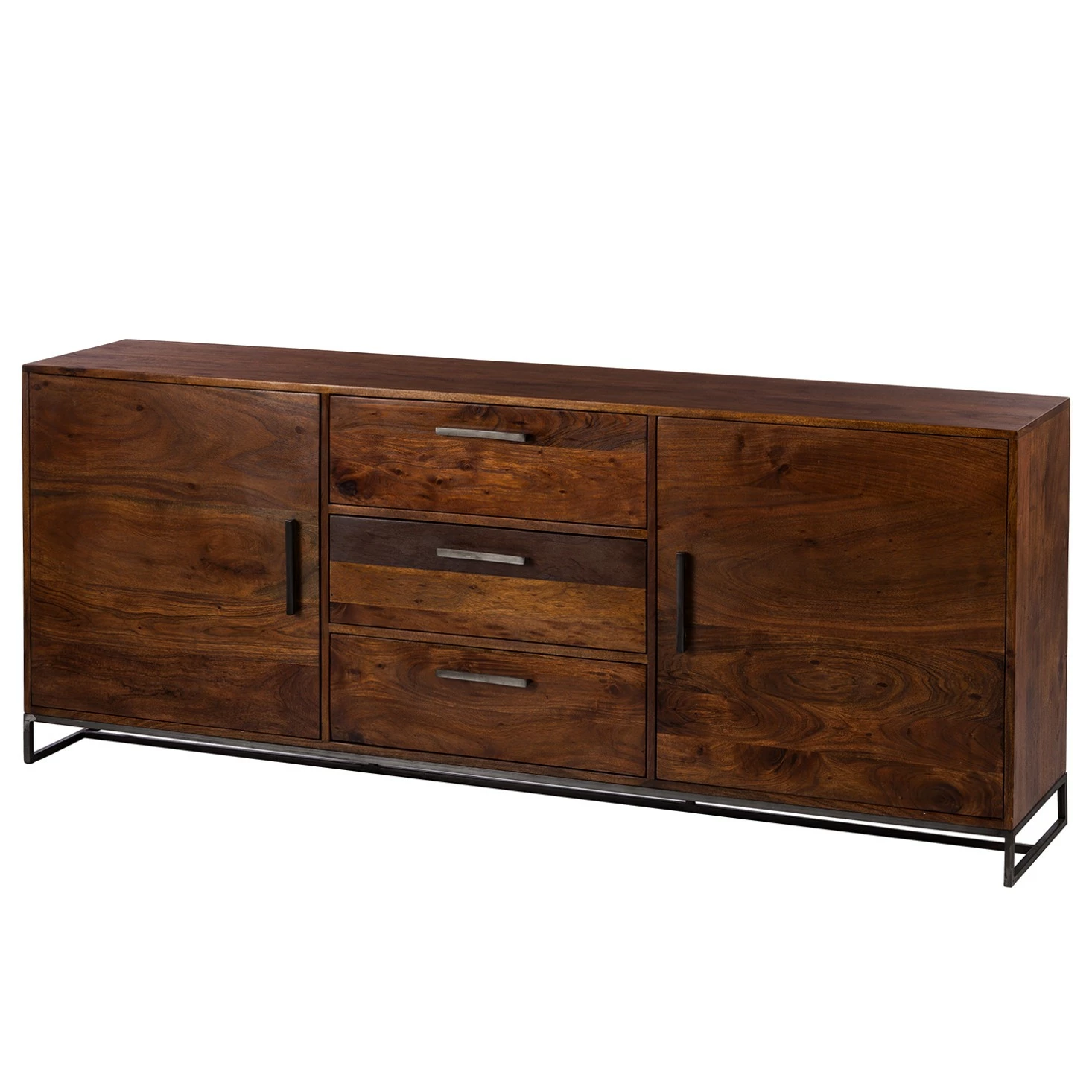 Ars manufacti Sideboard Woodson - Akazie massiv / Metall - Akazie Braun - Breite: 200 cm 3 Ars manufacti Sideboard Woodson - Akazie massiv / Metall - Akazie Braun - Breite: 200 cm