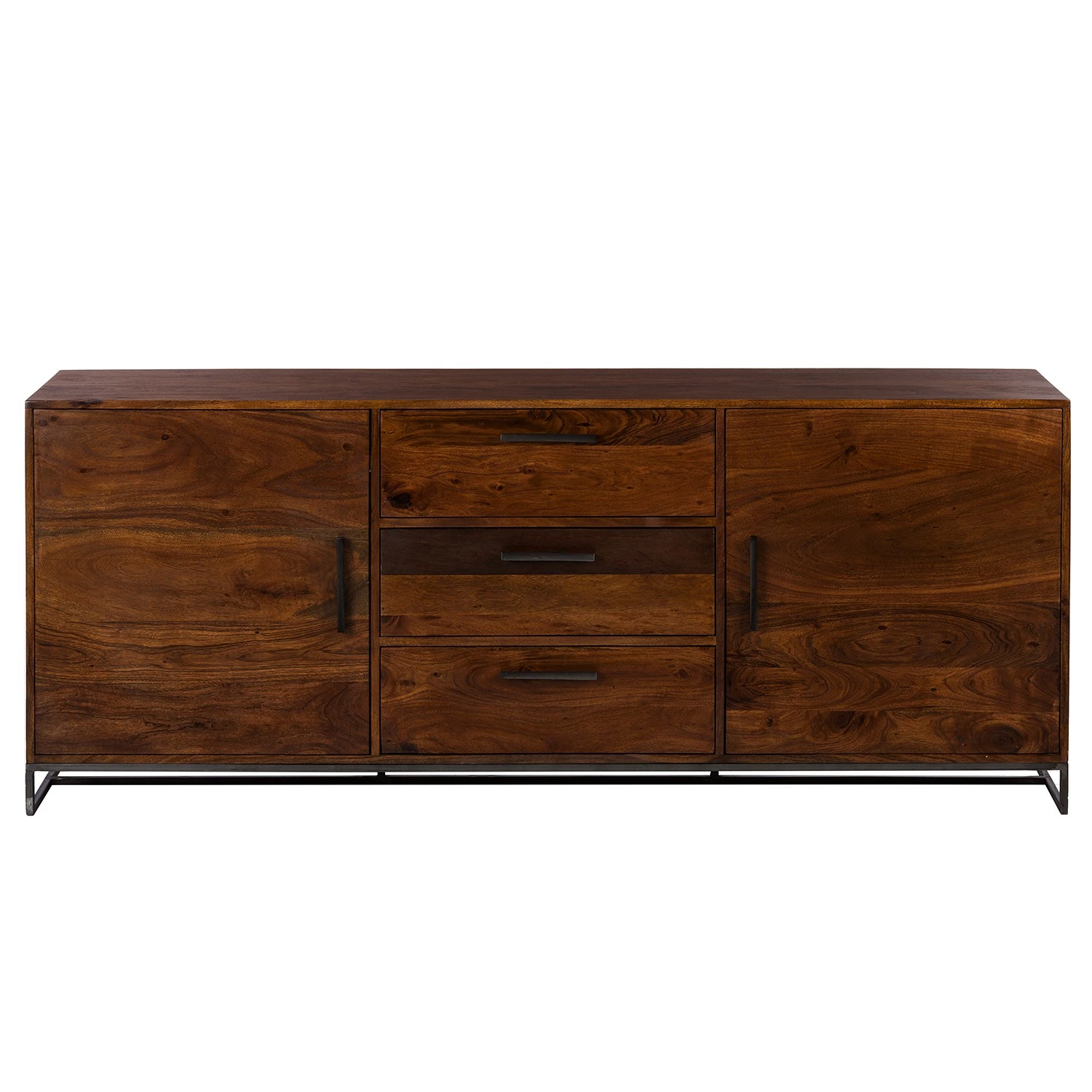 Ars manufacti Sideboard Woodson - Akazie massiv / Metall - Akazie Braun - Breite: 200 cm 4 Ars manufacti Sideboard Woodson - Akazie massiv / Metall - Akazie Braun - Breite: 200 cm – Bild 2