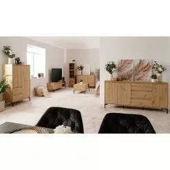 Loftscape Sideboard Brochet - Eiche Dekor / Schwarz -Büromöbel Verkäufe 1000363051 220704 023 MOOD DETAILS P000000001000363051 mood 1