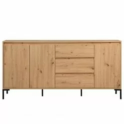 Loftscape Sideboard Brochet - Eiche Dekor / Schwarz -Büromöbel Verkäufe 1000363051 220704 030 DETAILS P000000001000363051 1