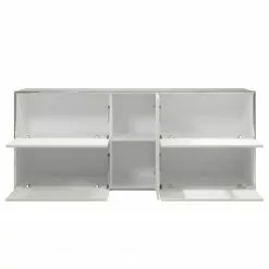 Trendteam Sideboard Infintiy I - Hochglanz Weiß / Matt Weiß -Büromöbel Verkäufe 1000363623 220802 031 DETAILS P000000001000363623