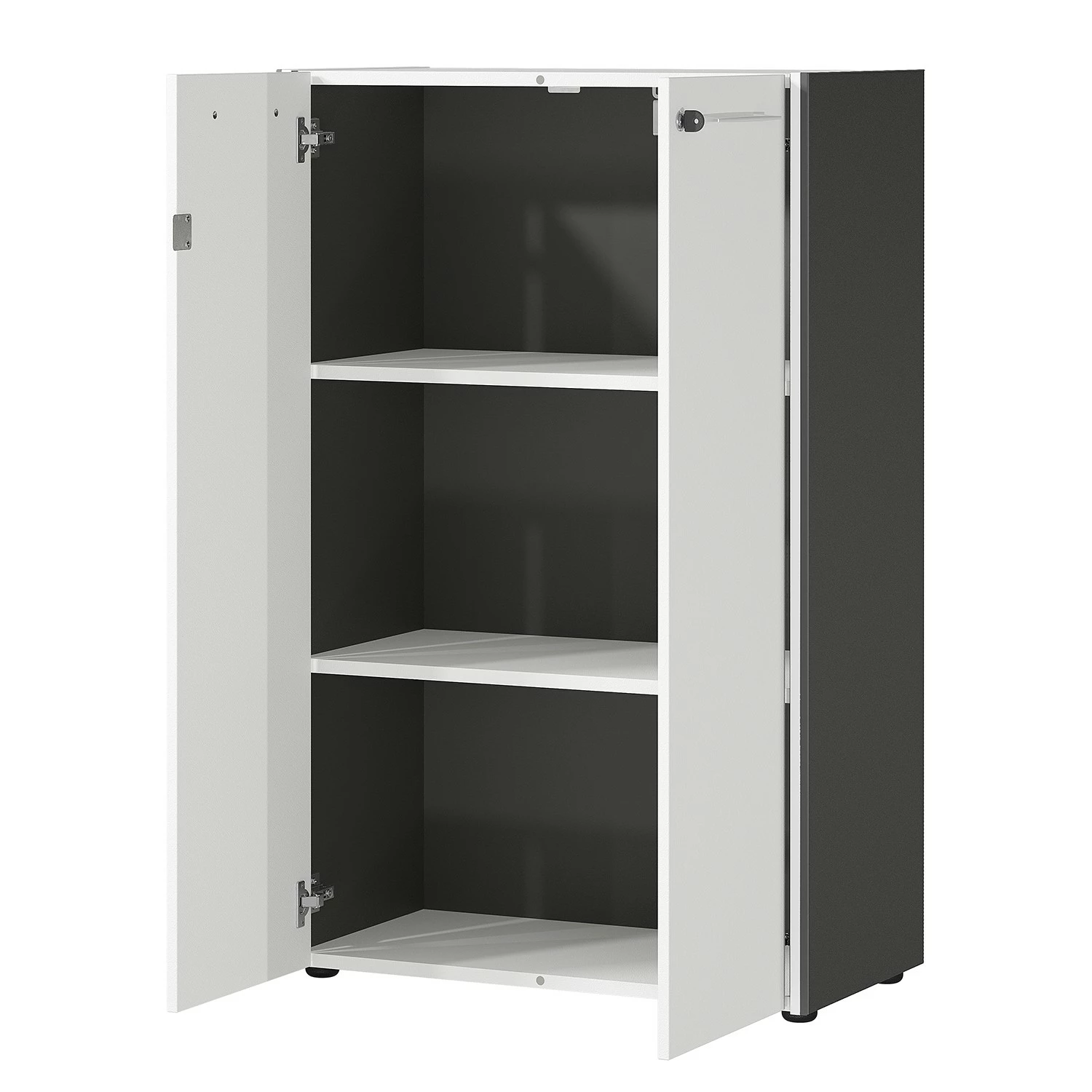 Germania Büroset GW-Pasadena III - Graphit / Weiß 9 Germania Büroset GW-Pasadena III - Graphit / Weiß – Bild 7