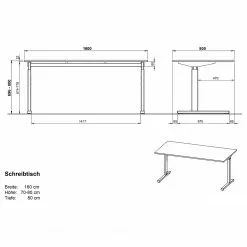 Germania Büroset GW-Pasadena III - Graphit / Weiß 42 Germania Büroset GW-Pasadena III - Graphit / Weiß -Büromöbel Verkäufe 1000363835 220722 501 SKETCH DETAILS P000000001000363835 sketch
