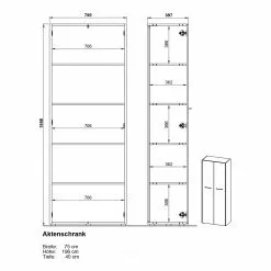 Germania Büroset GW-Pasadena III - Graphit / Weiß 45 Germania Büroset GW-Pasadena III - Graphit / Weiß -Büromöbel Verkäufe 1000363835 220722 504 SKETCH DETAILS P000000001000363835 sketch