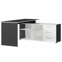 Germania Büroset GW-Pasadena VI - Graphit / Weiß -Büromöbel Verkäufe 1000363836 220722 031 DETAILS P000000001000363836