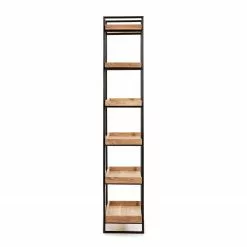 Red Living Regal Breitbride II - Akazie massiv / Metall - Akazie / Schwarz -Büromöbel Verkäufe 1000363950 220714 035 DETAILS P000000001000363950