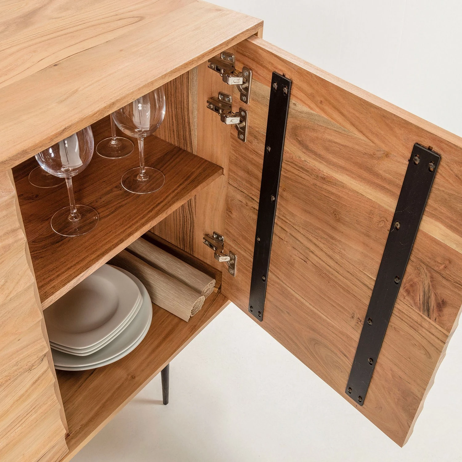 Red Living Sideboard Bela-Bela - Akazie massiv 13 Red Living Sideboard Bela-Bela - Akazie massiv – Bild 11