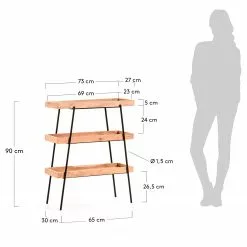 Red Living Regal Beitbridge I - Akazie massiv / Metall - Akazie / Schwarz 19 Red Living Regal Beitbridge I - Akazie massiv / Metall - Akazie / Schwarz -Büromöbel Verkäufe 1000363959 220714 500 SKETCH DETAILS P000000001000363959 sketch