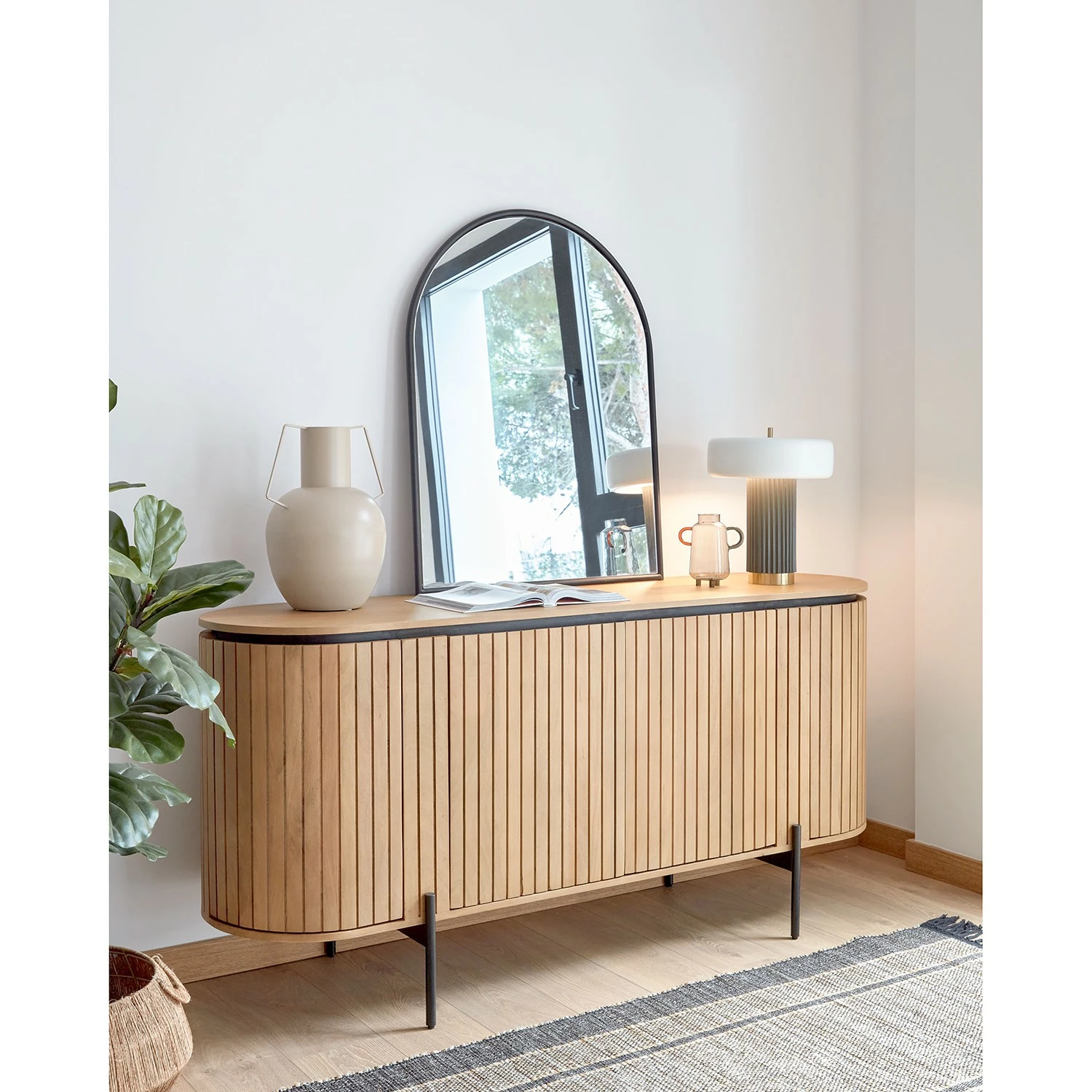 Red Living Sideboard Lusaka - Mango massiv 4 Red Living Sideboard Lusaka - Mango massiv – Bild 2