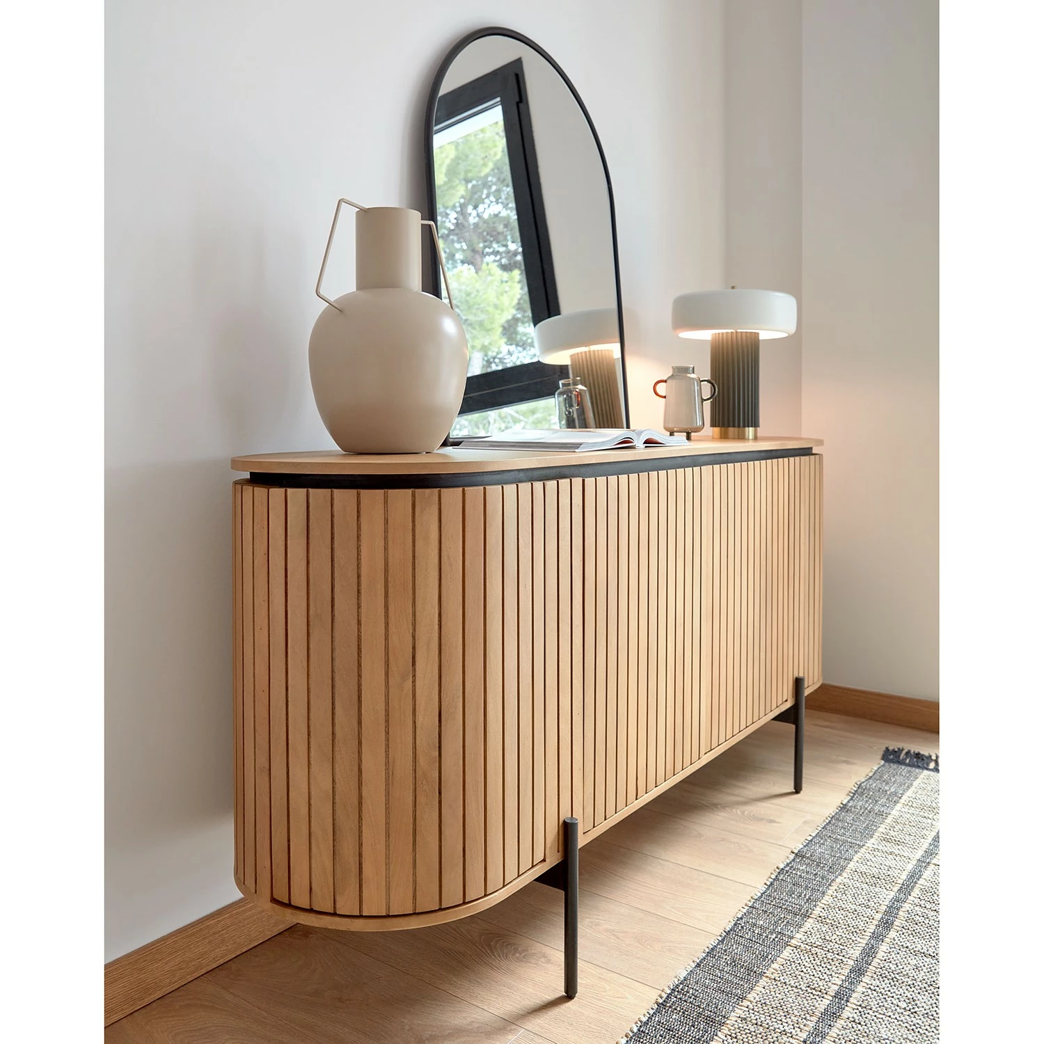 Red Living Sideboard Lusaka - Mango massiv 5 Red Living Sideboard Lusaka - Mango massiv – Bild 3