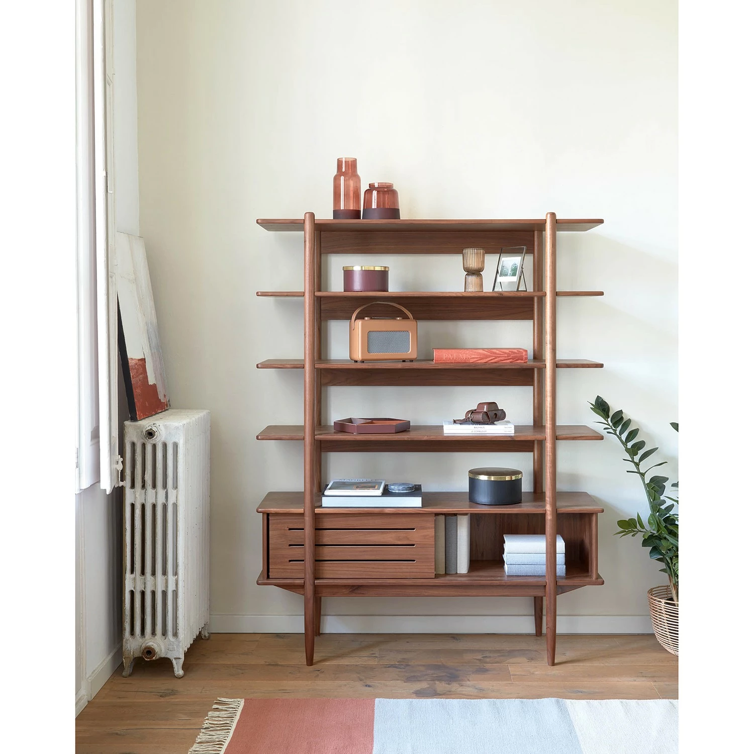 Naturoo Regal Chipata - Walnuss teilmassiv 5 Naturoo Regal Chipata - Walnuss teilmassiv – Bild 3